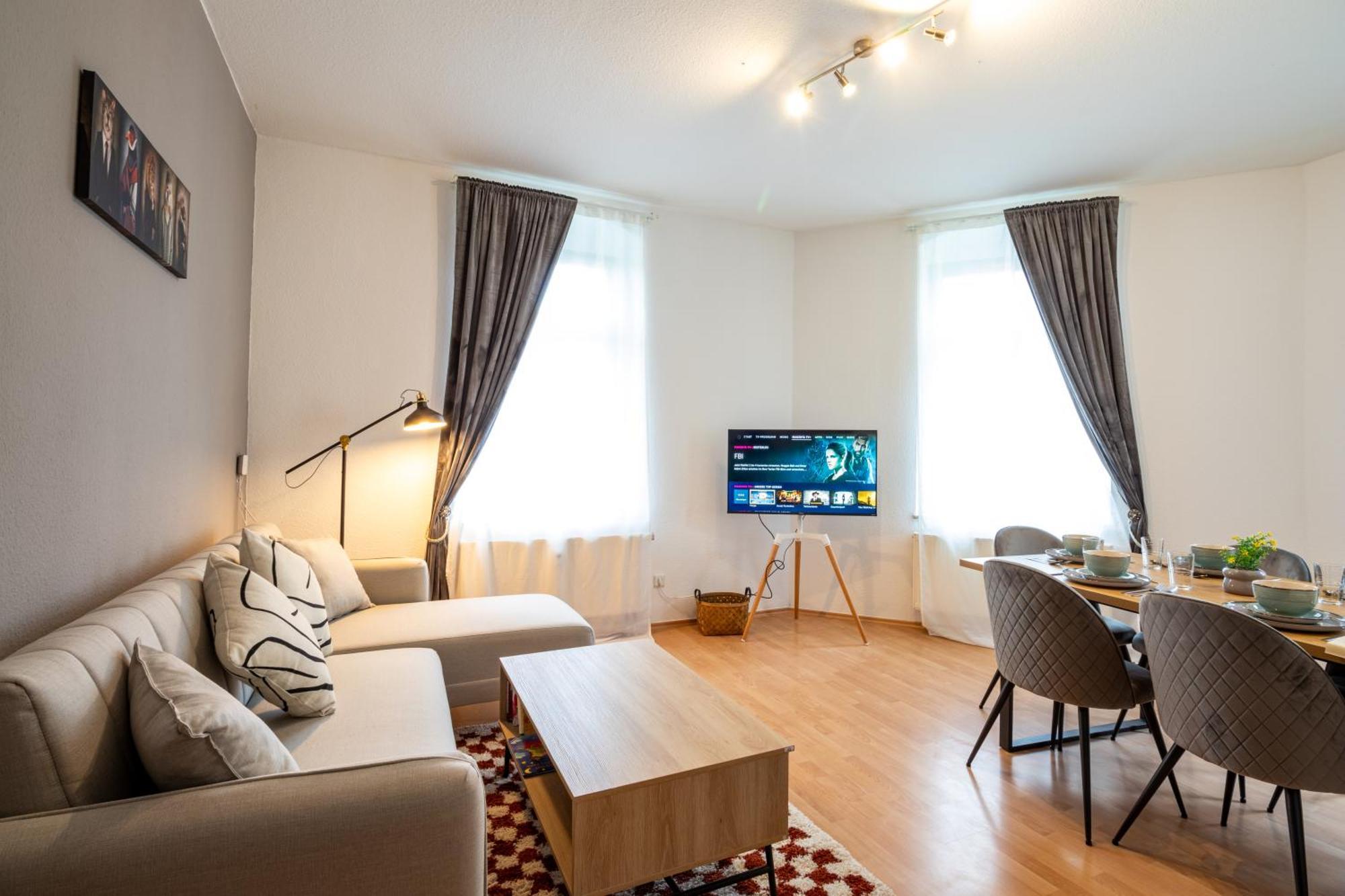 Stadtnatur Apartment Am Kuechwald - Mit Balkon, Streaming-Tv, Badewanne, Arbeitsplatz Chemnitz Zewnętrze zdjęcie